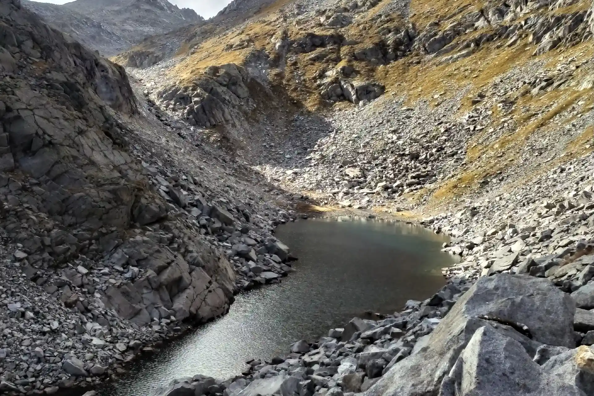 Lago e passo di Scarpacò